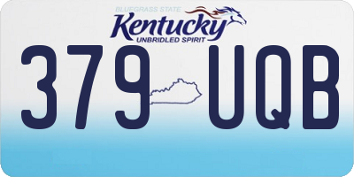 KY license plate 379UQB