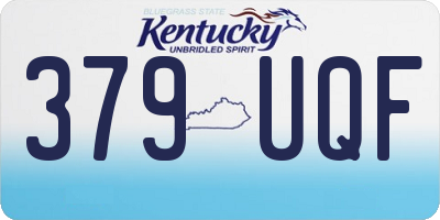 KY license plate 379UQF