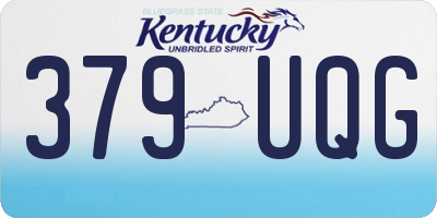 KY license plate 379UQG