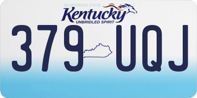 KY license plate 379UQJ