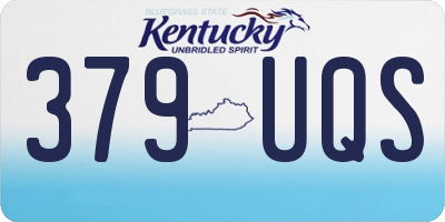 KY license plate 379UQS