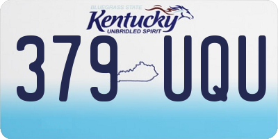 KY license plate 379UQU