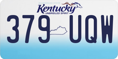 KY license plate 379UQW