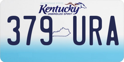 KY license plate 379URA