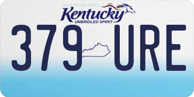 KY license plate 379URE