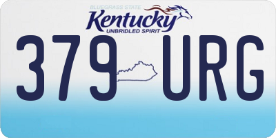 KY license plate 379URG