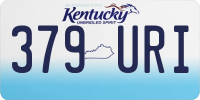KY license plate 379URI