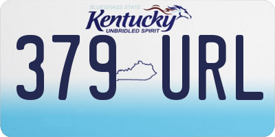 KY license plate 379URL