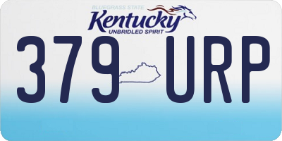 KY license plate 379URP
