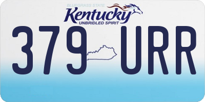 KY license plate 379URR