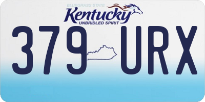 KY license plate 379URX