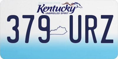 KY license plate 379URZ