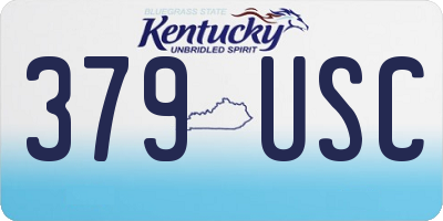 KY license plate 379USC