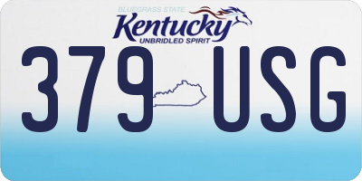 KY license plate 379USG