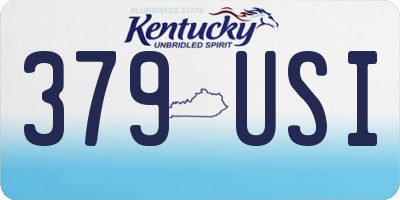 KY license plate 379USI