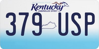 KY license plate 379USP