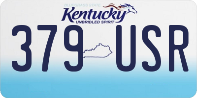 KY license plate 379USR