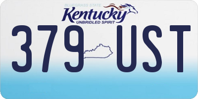 KY license plate 379UST