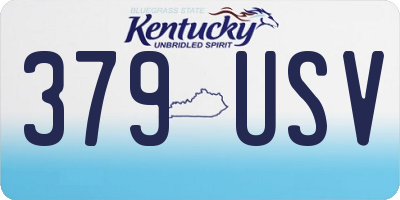 KY license plate 379USV
