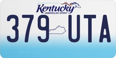 KY license plate 379UTA