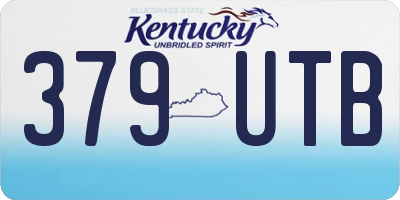 KY license plate 379UTB