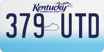 KY license plate 379UTD