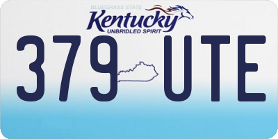 KY license plate 379UTE