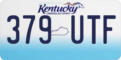 KY license plate 379UTF