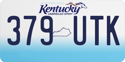 KY license plate 379UTK