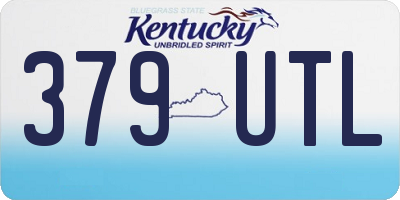 KY license plate 379UTL