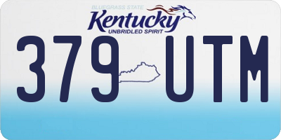 KY license plate 379UTM