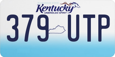 KY license plate 379UTP