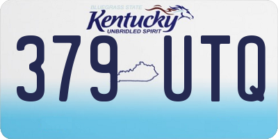 KY license plate 379UTQ