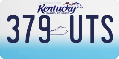 KY license plate 379UTS