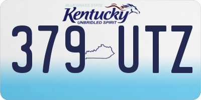 KY license plate 379UTZ