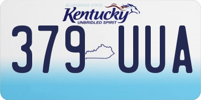 KY license plate 379UUA