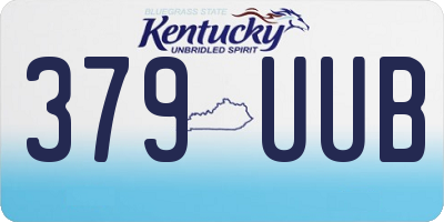 KY license plate 379UUB