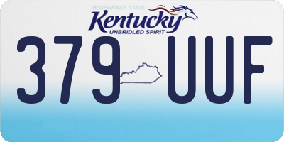KY license plate 379UUF