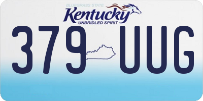 KY license plate 379UUG