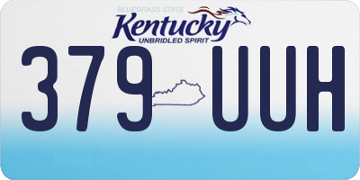 KY license plate 379UUH