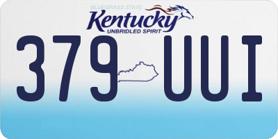 KY license plate 379UUI