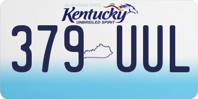 KY license plate 379UUL