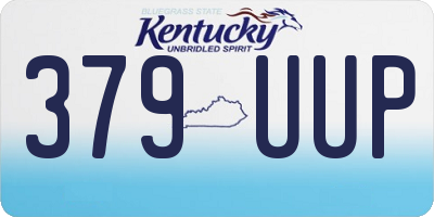 KY license plate 379UUP