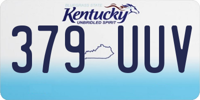 KY license plate 379UUV