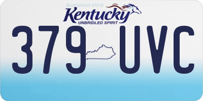 KY license plate 379UVC