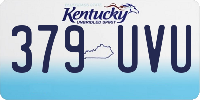 KY license plate 379UVU