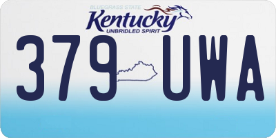 KY license plate 379UWA