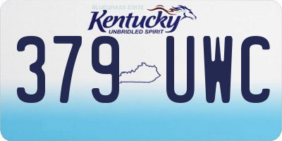 KY license plate 379UWC