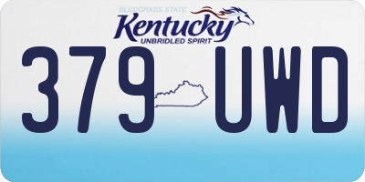 KY license plate 379UWD