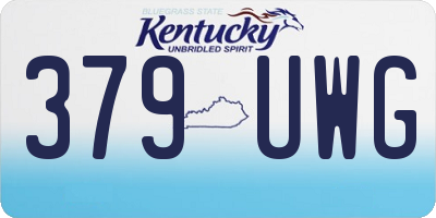 KY license plate 379UWG